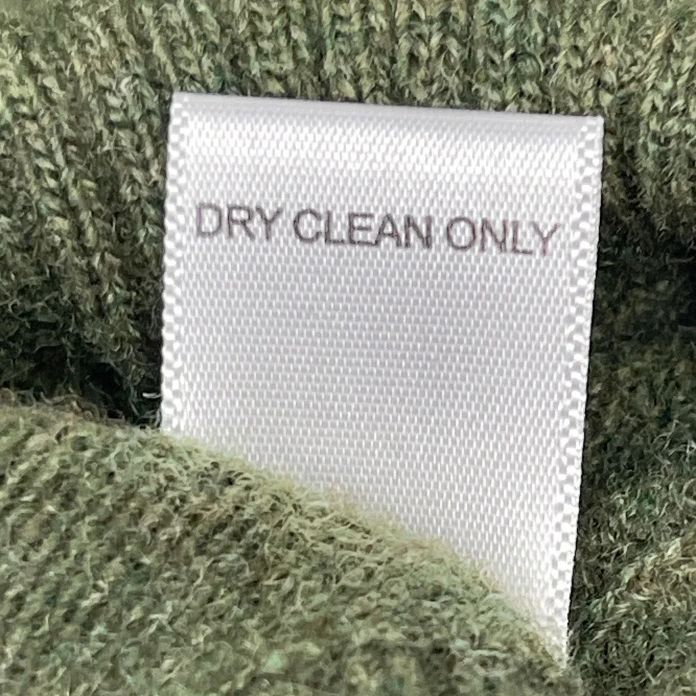 Banana Republic MERINO WOOL 1/4 Zip Button Mens L Mock Neck Sweater Olive‎ Green